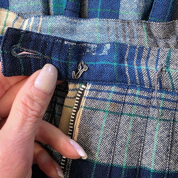 Vintage Pendleton 1950's Reversable Wool Plaid Skirt Womens Size XS - Picture 10 of 17